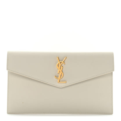 Saint Laurent Grain De Poudre Uptown Pouch Blanc Vintage 1 of 11