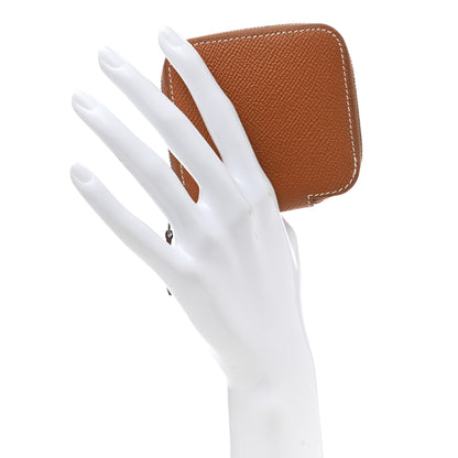 Hermes Epsom Silk'in Coin Purse Gold 2 of 8