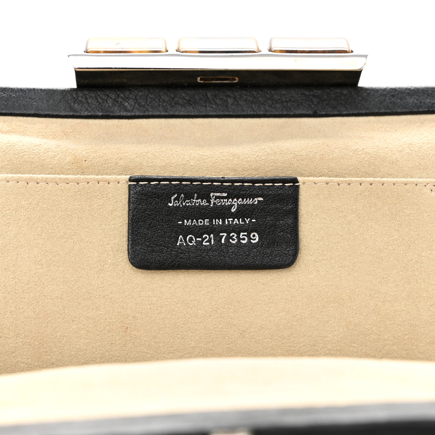 Salvatore Ferragamo Clutch On Chain Black 6 of 12