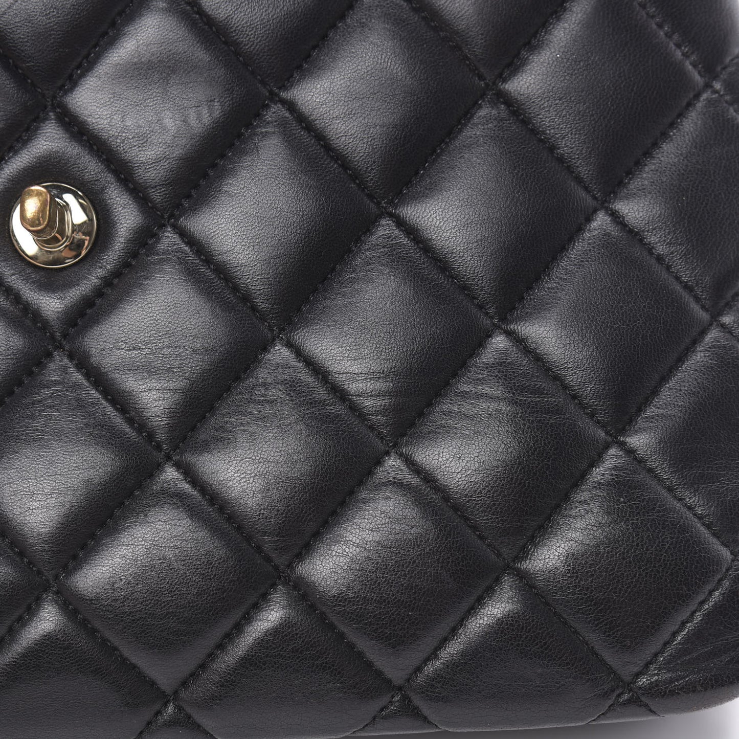 Lambskin Quilted Medium Trendy CC Flap Dual Handle Bag Black