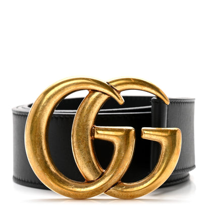 Gucci Calfskin Double G 40mm Belt 75 30 Black 1 of 7