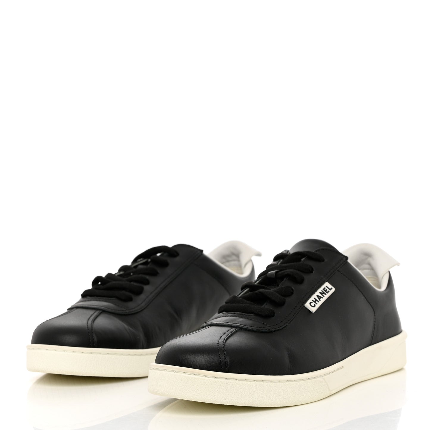 Calfskin CC Womens Sneakers 40.5 Black
