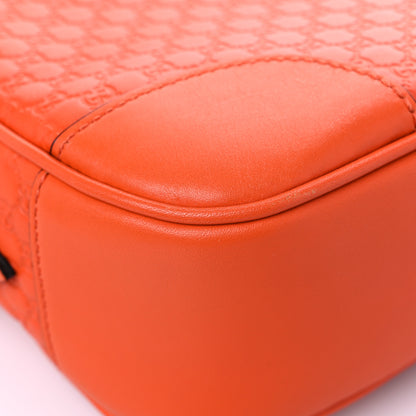 Gucci Soft Microguccissima Mini Bree Messenger Bag Sun Orange 8 of 11