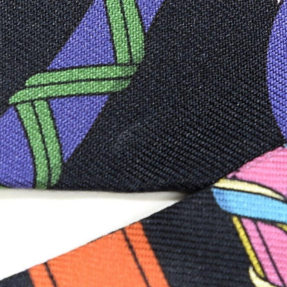 Hermes Silk Panoplie Equestre Twilly Caban Violet Orange 5 of 5