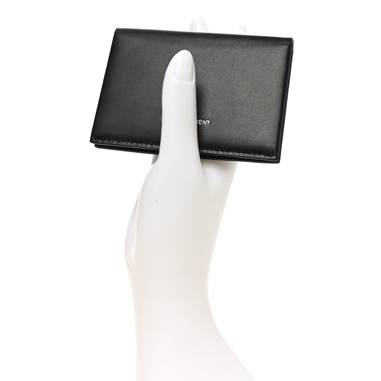Saint Laurent Calfskin Business Card Case Black 1833518 – FASHIONPHILE