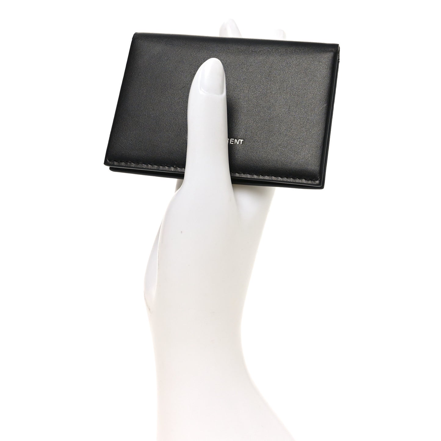 Calfskin Business Card Case Black