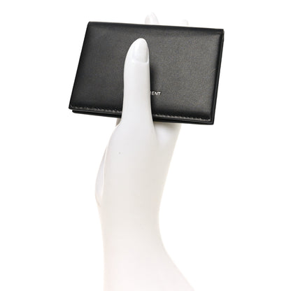 Saint Laurent Calfskin Business Card Case Black 2 of 8