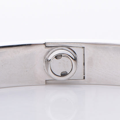 Cartier 18K White Gold 4 Diamond LOVE Bracelet 17 9 of 11