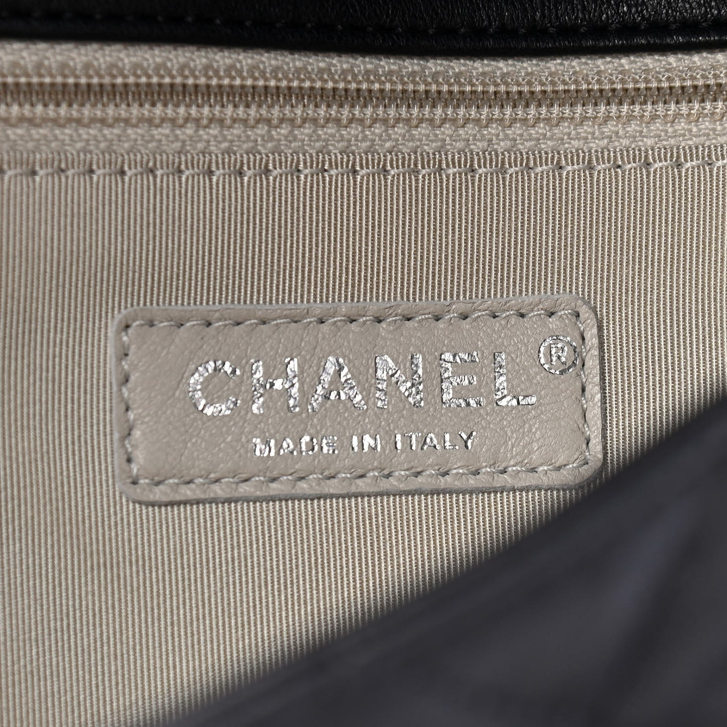 Washed Lambskin Quilted Maxi Chain Around Flap Black