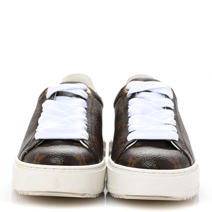 Louis Vuitton Patent Monogram Frontrow Sneakers 37 3 of 9
