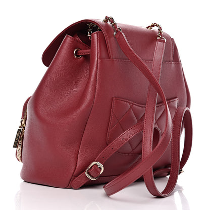Chanel Caviar Quilted Business Affinity Backpack Burgundy 3 of 10