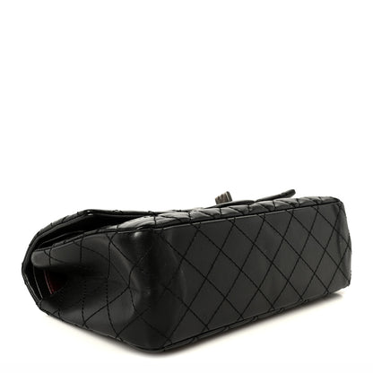 Chanel Aged Calfskin Quilted 2.55 Reissue 225 Flap Black 4 of 10