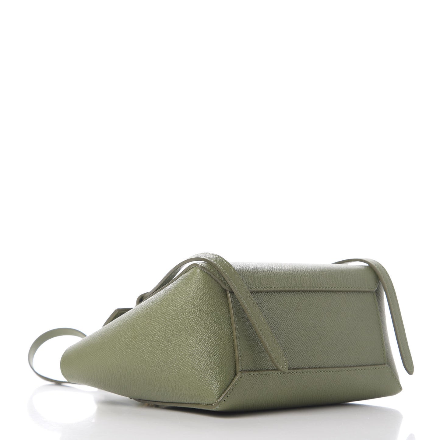 Grained Calfskin Micro Belt Bag Olive