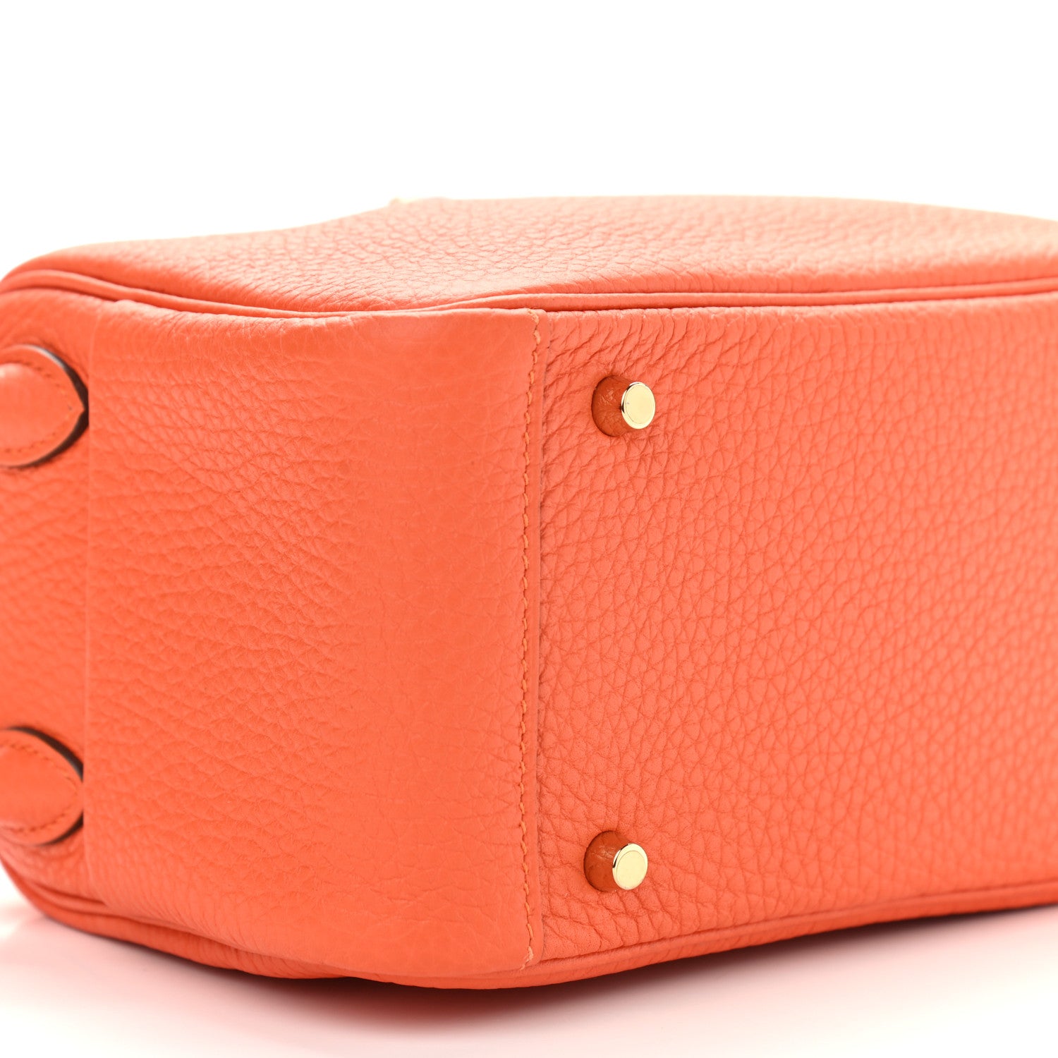 Hermes Taurillon Clemence Mini Lindy 20 Feu 8 of 9