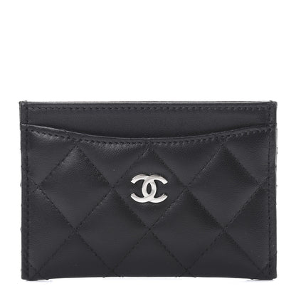 Chanel Lambskin Quilted Card Holder Black 1 of 9