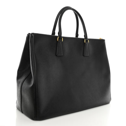 Prada Saffiano Lux Extra Large Galleria Double Zip Tote Black 3 of 13