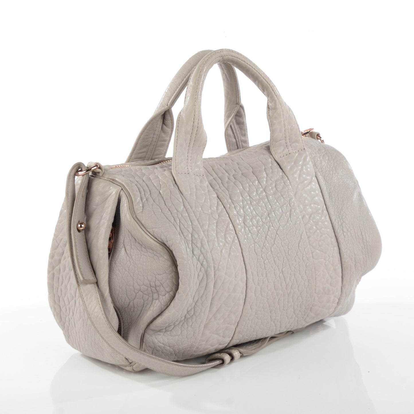 Pebbled Lambskin Rocco Lilac Rose Gold Hardware