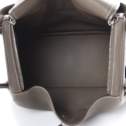 Hermes Taurillon Clemence Lindy 30 Etoupe 4 of 14