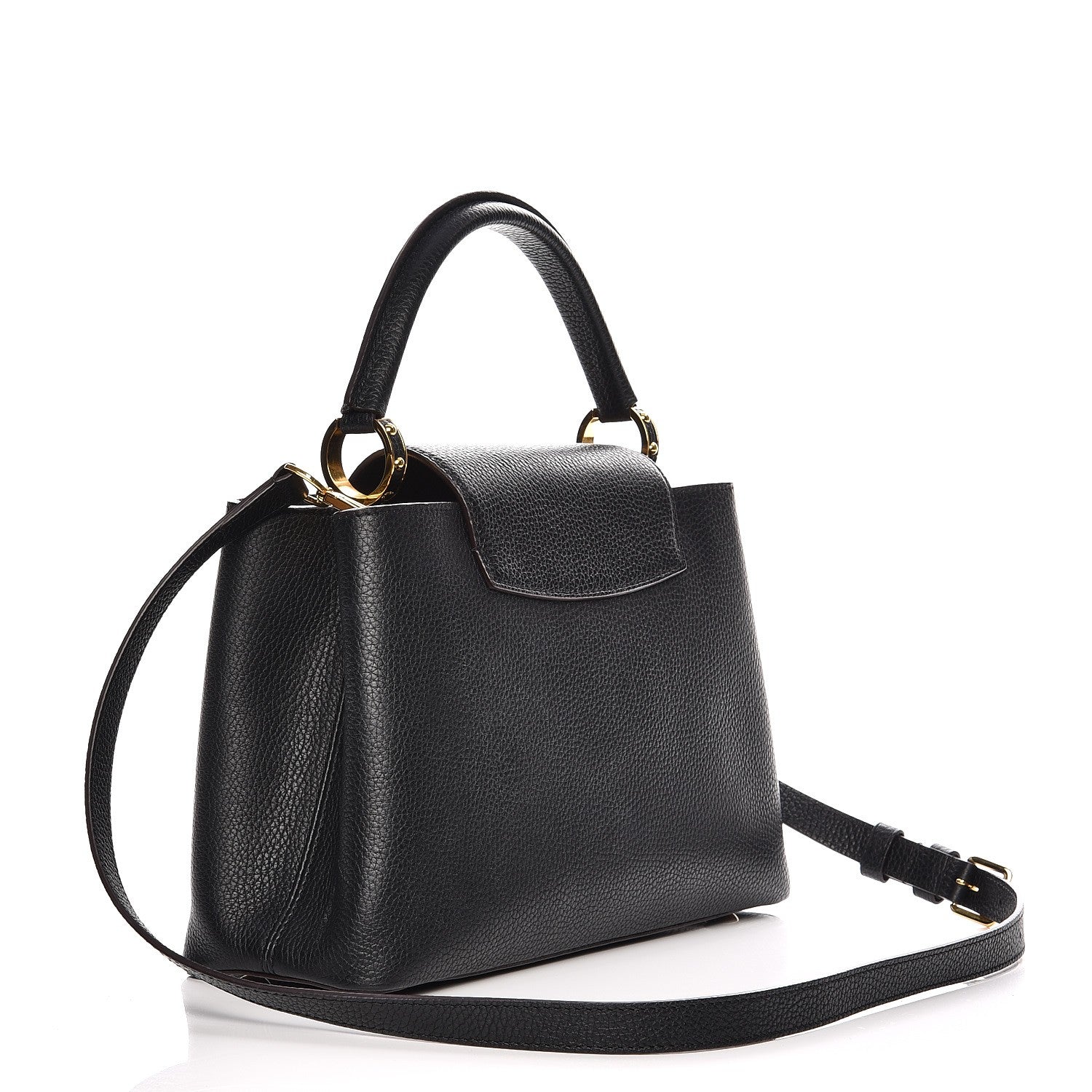 Louis Vuitton Taurillon Capucines PM Black 3 of 11