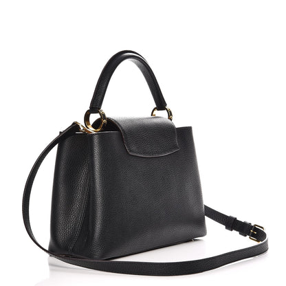 Louis Vuitton Taurillon Capucines PM Black 3 of 11