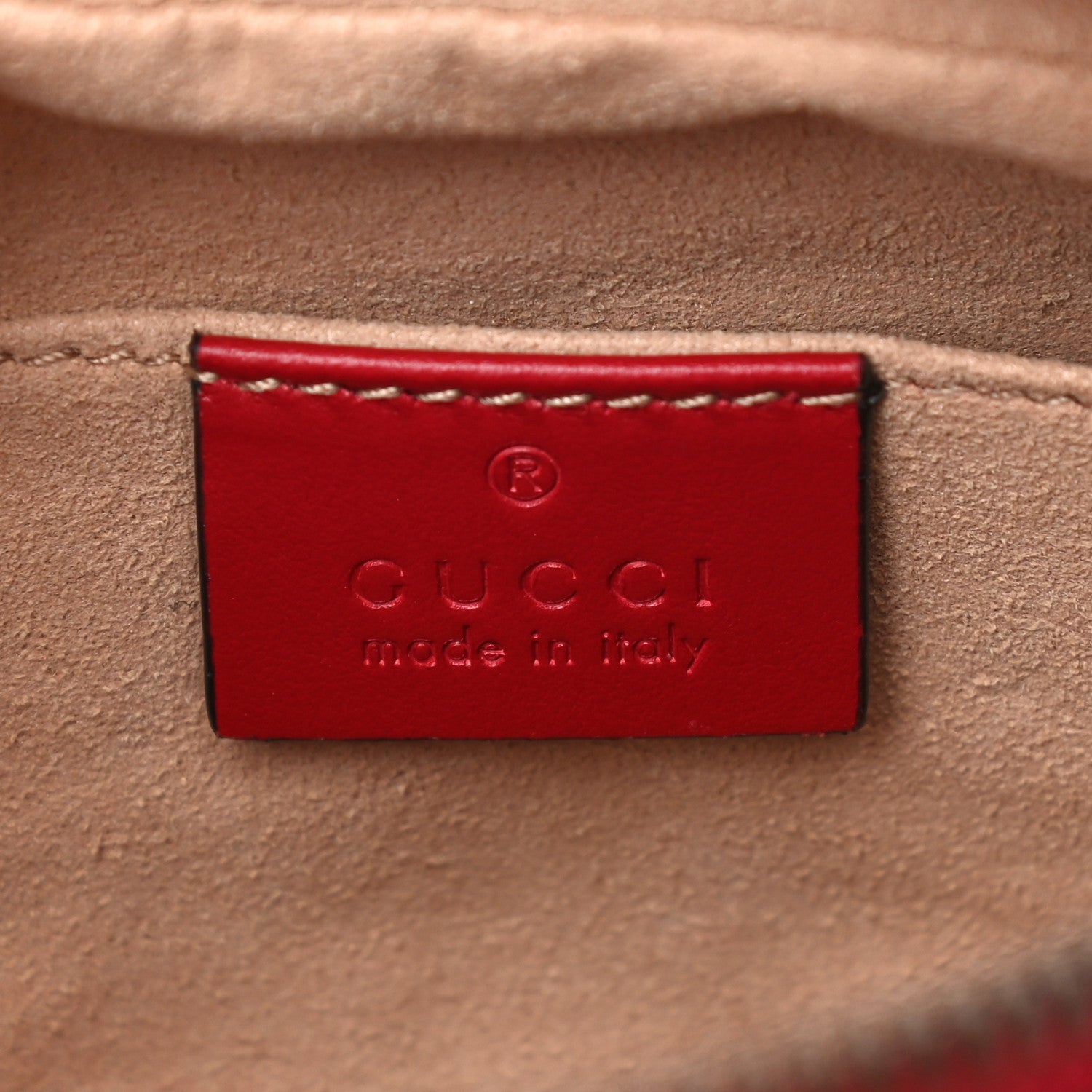 Gucci Calfskin Matelasse Mini GG Marmont Chain Shoulder Bag Hibiscus Red 8 of 16