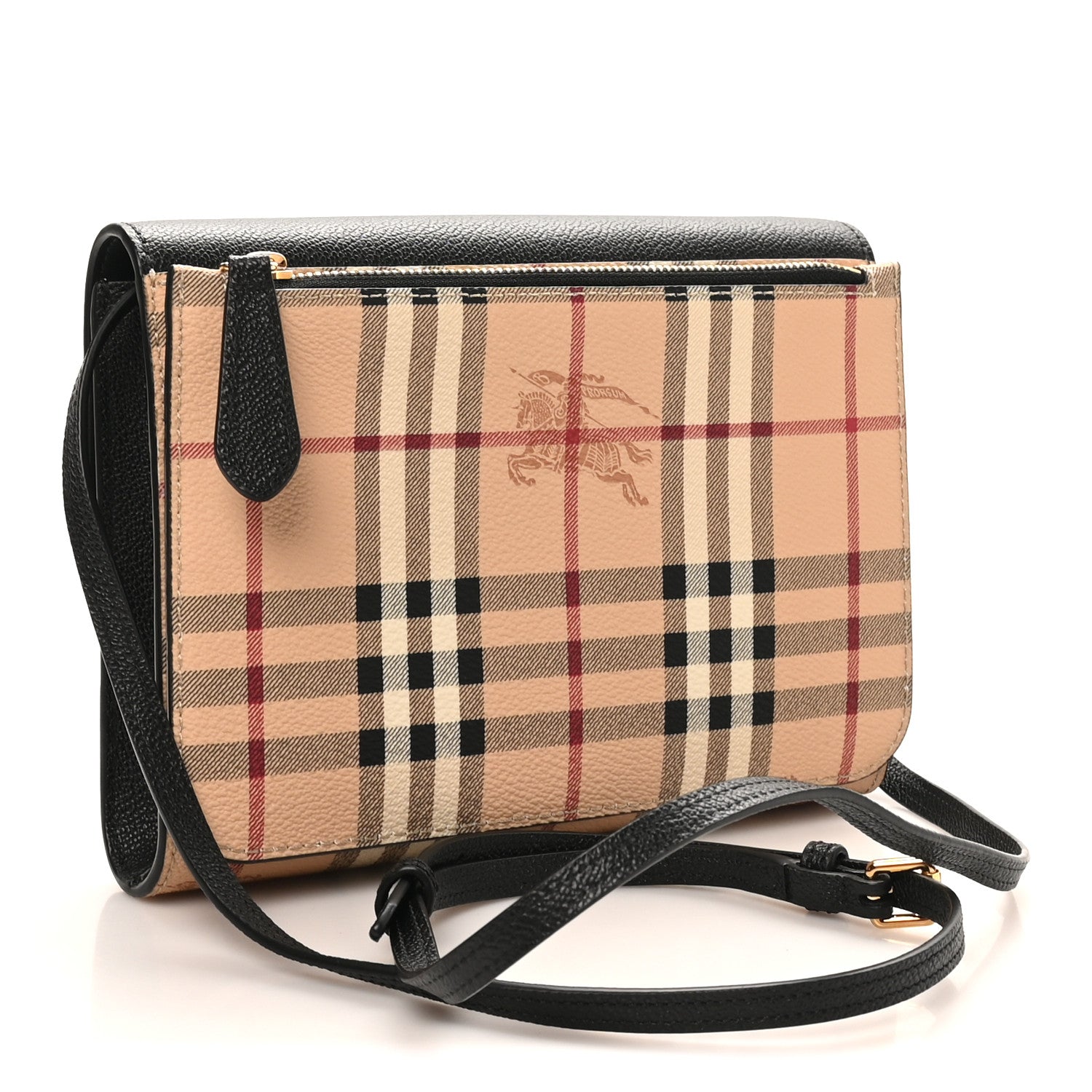 Burberry Haymarket Check Small Loxley Crossbody Black 1858254