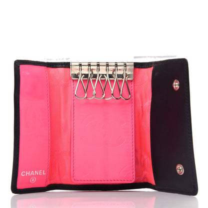 Chanel Calfskin Quilted Cambon 6 Key Holder Black 5 of 8