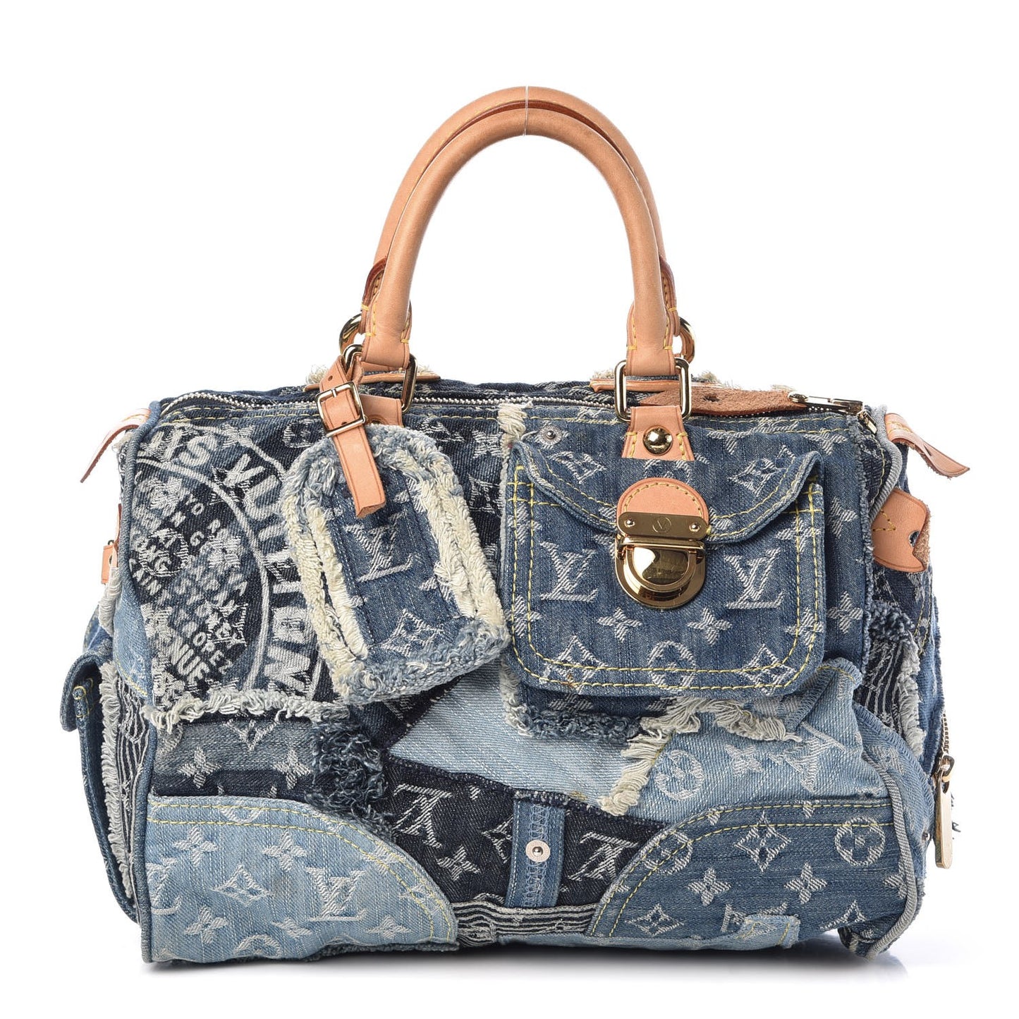 Denim Patchwork Speedy 30 Blue