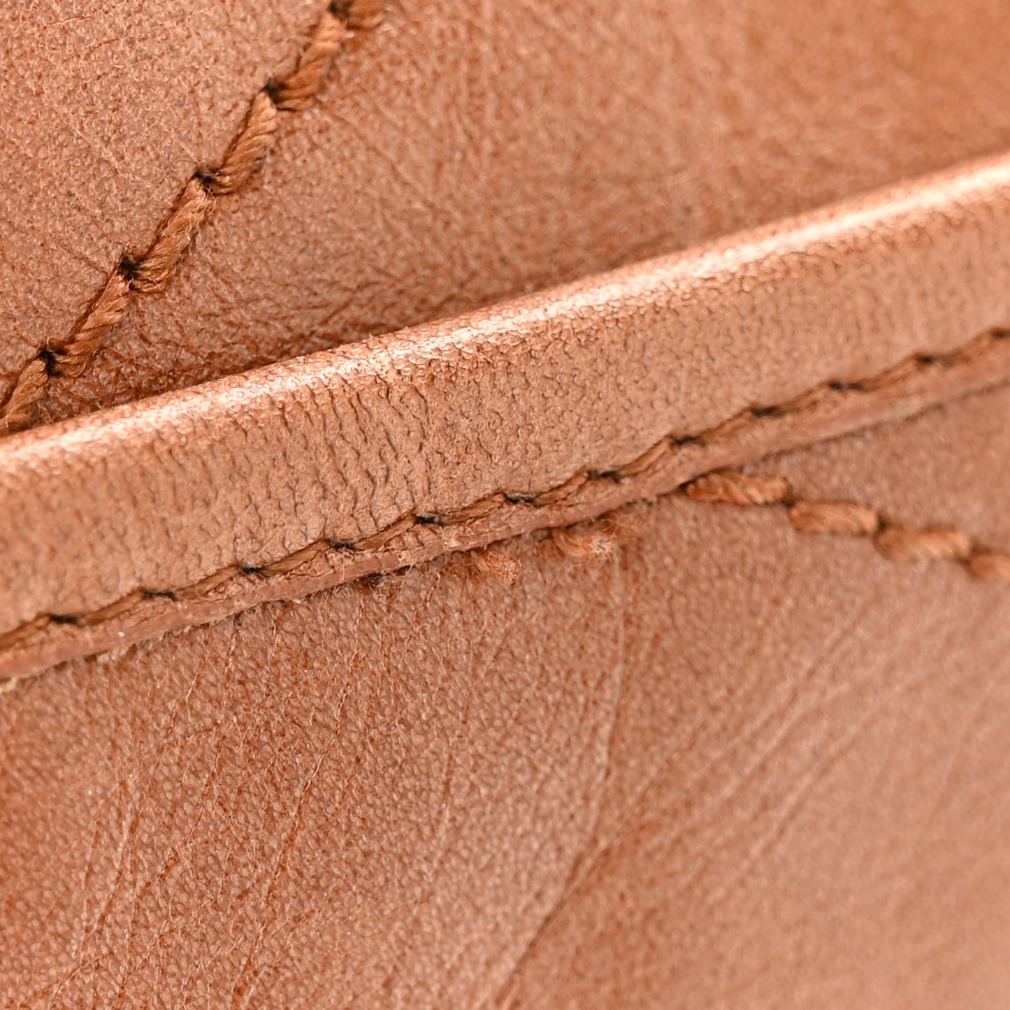 Crinkled Calfskin Matelasse Monogram Medium Niki Chain Satchel Light Caramel