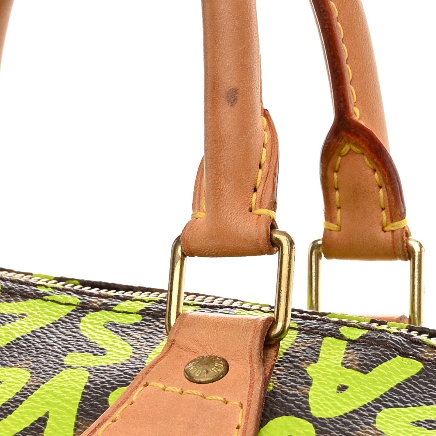 Louis Vuitton Monogram Graffiti Speedy 30 Green 13 of 16