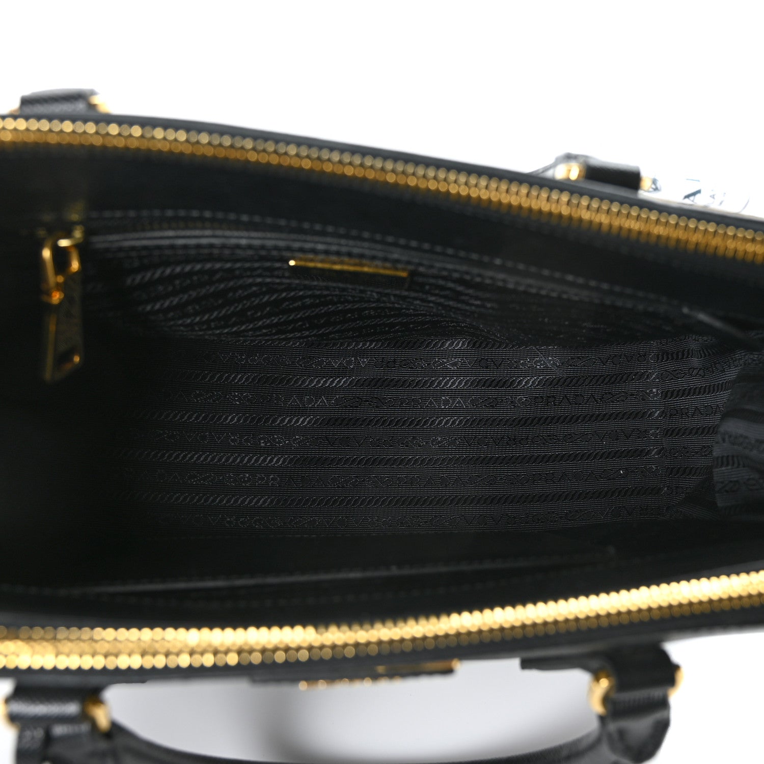Prada Saffiano Small Galleria Double Zip Tote Black 4 of 7