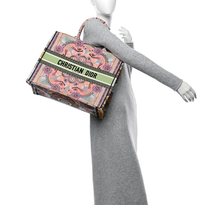 Christian Dior Canvas Embroidered Large In Lights Book Tote Multicolor 2 of 11