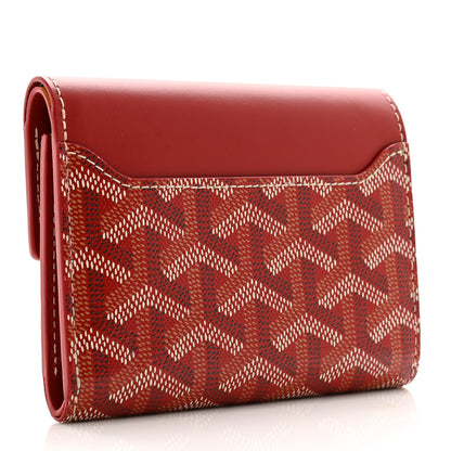 Goyard Goyardine Saint-Gabriel Compact Wallet Red 3 of 9