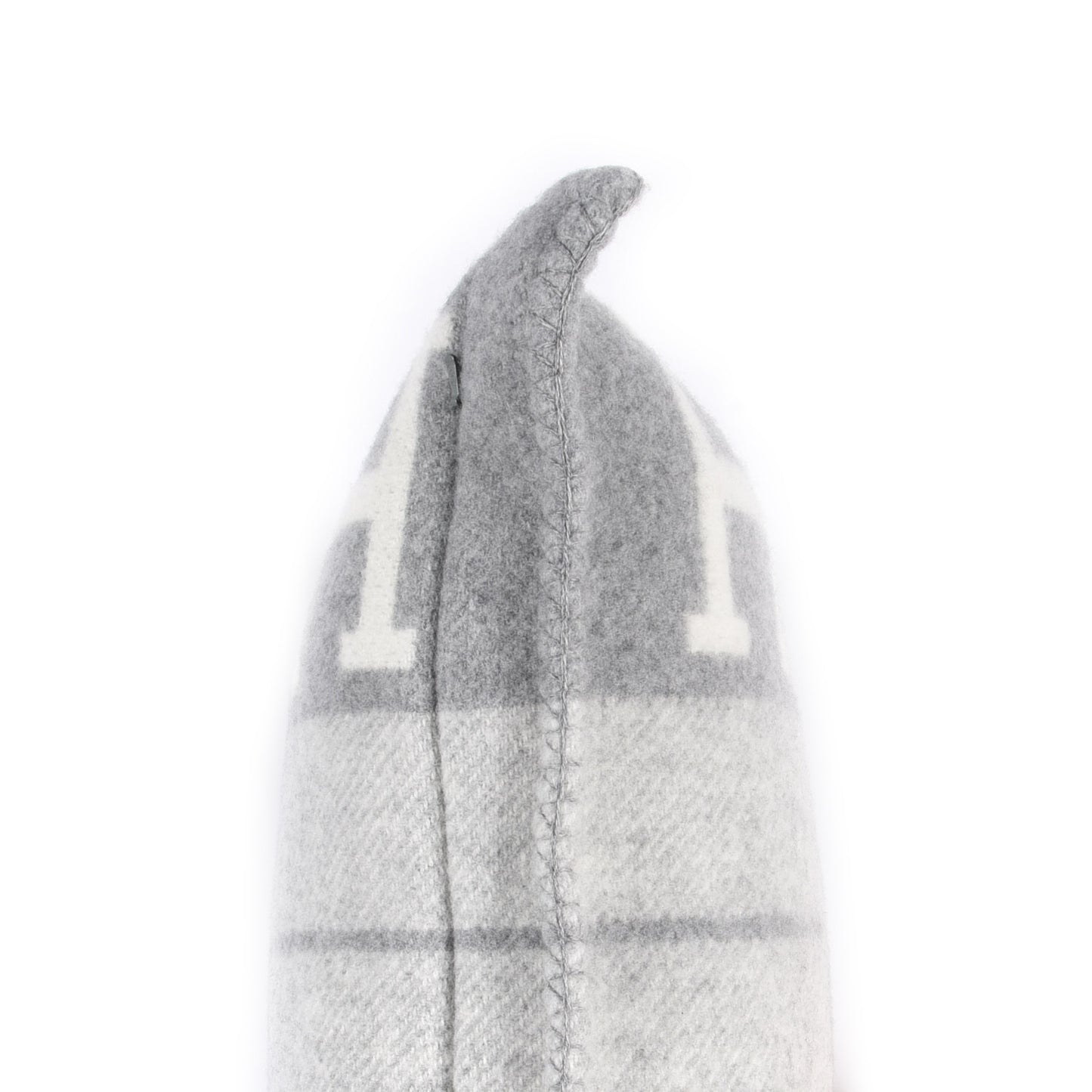 Wool Cashmere Avalon III Pillow PM Ecru Gris Clair