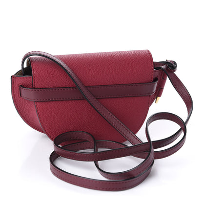 Loewe Grained Calfskin Mini Gate Crossbody Bag Raspberry Wine 3 of 9