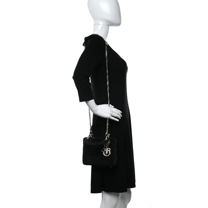 Christian Dior Velvet Mini Lady Dior Black 2 of 9