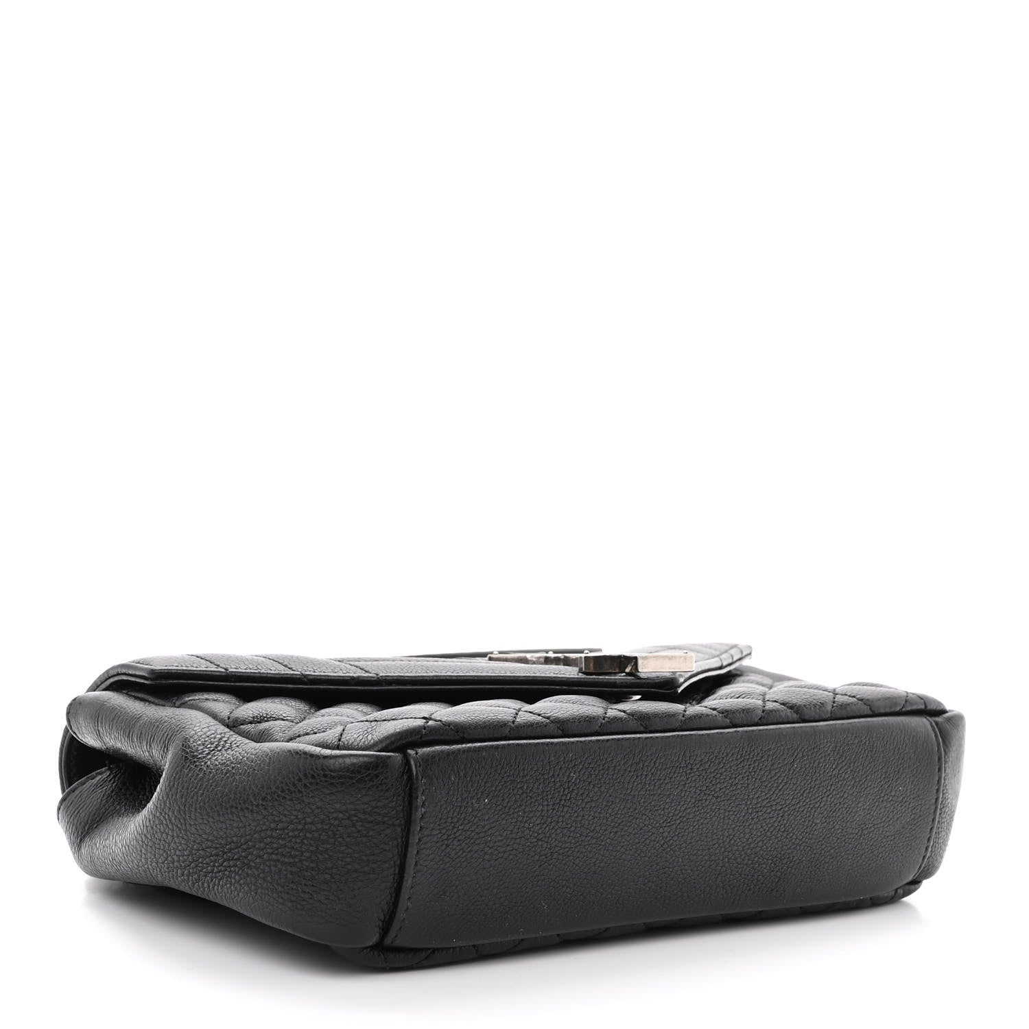 Saint Laurent Sheepskin Tri-Quilt Monogram Medium College Bag Black 4 of 11