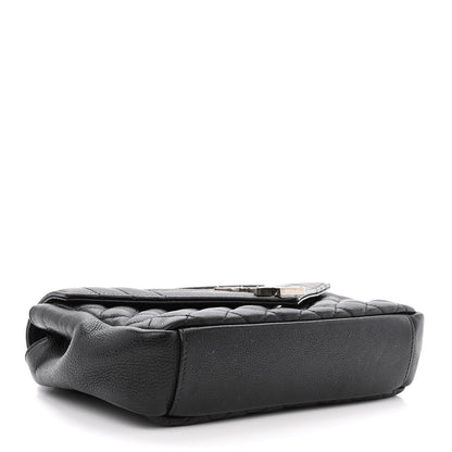 Saint Laurent Sheepskin Tri-Quilt Monogram Medium College Bag Black 4 of 11