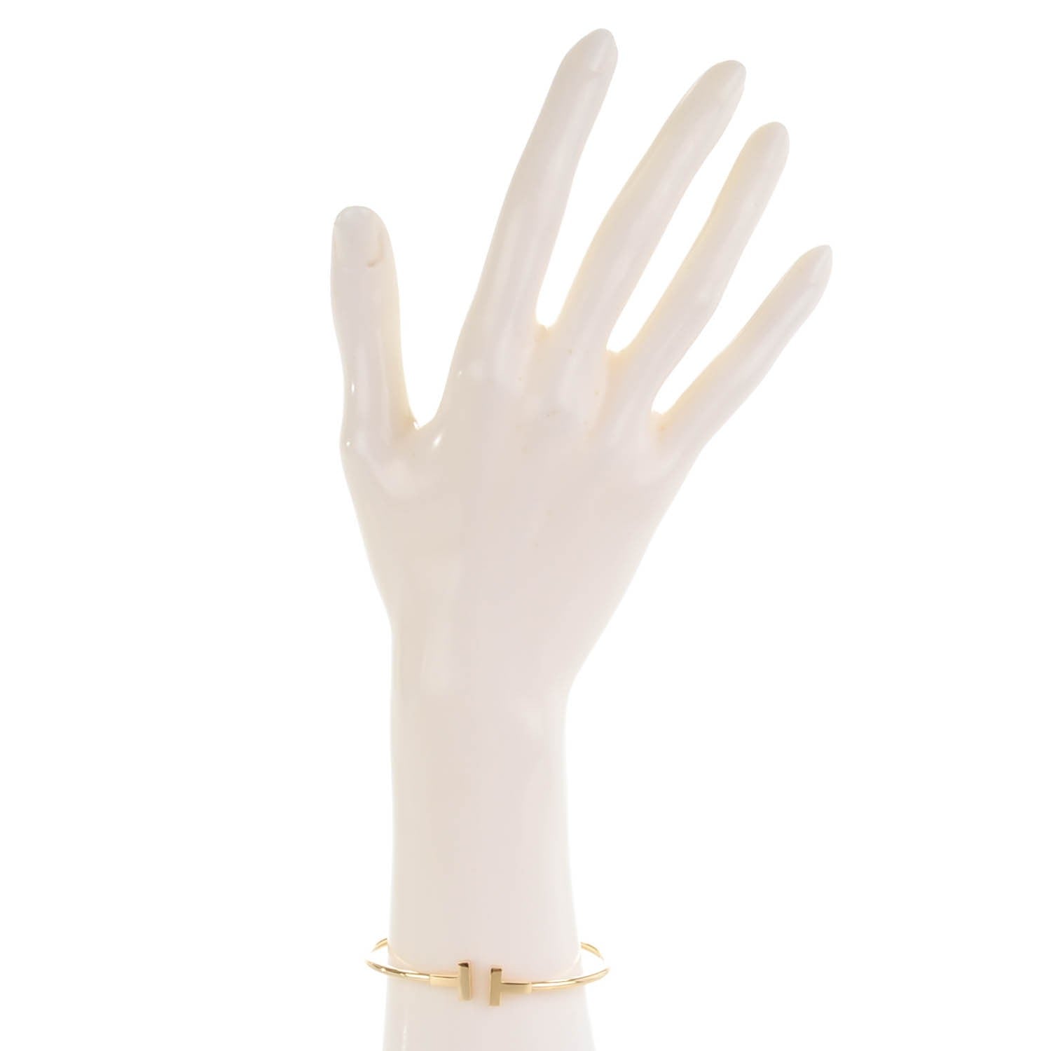 Tiffany 18K Yellow Gold T Wire Bracelet 2 of 5