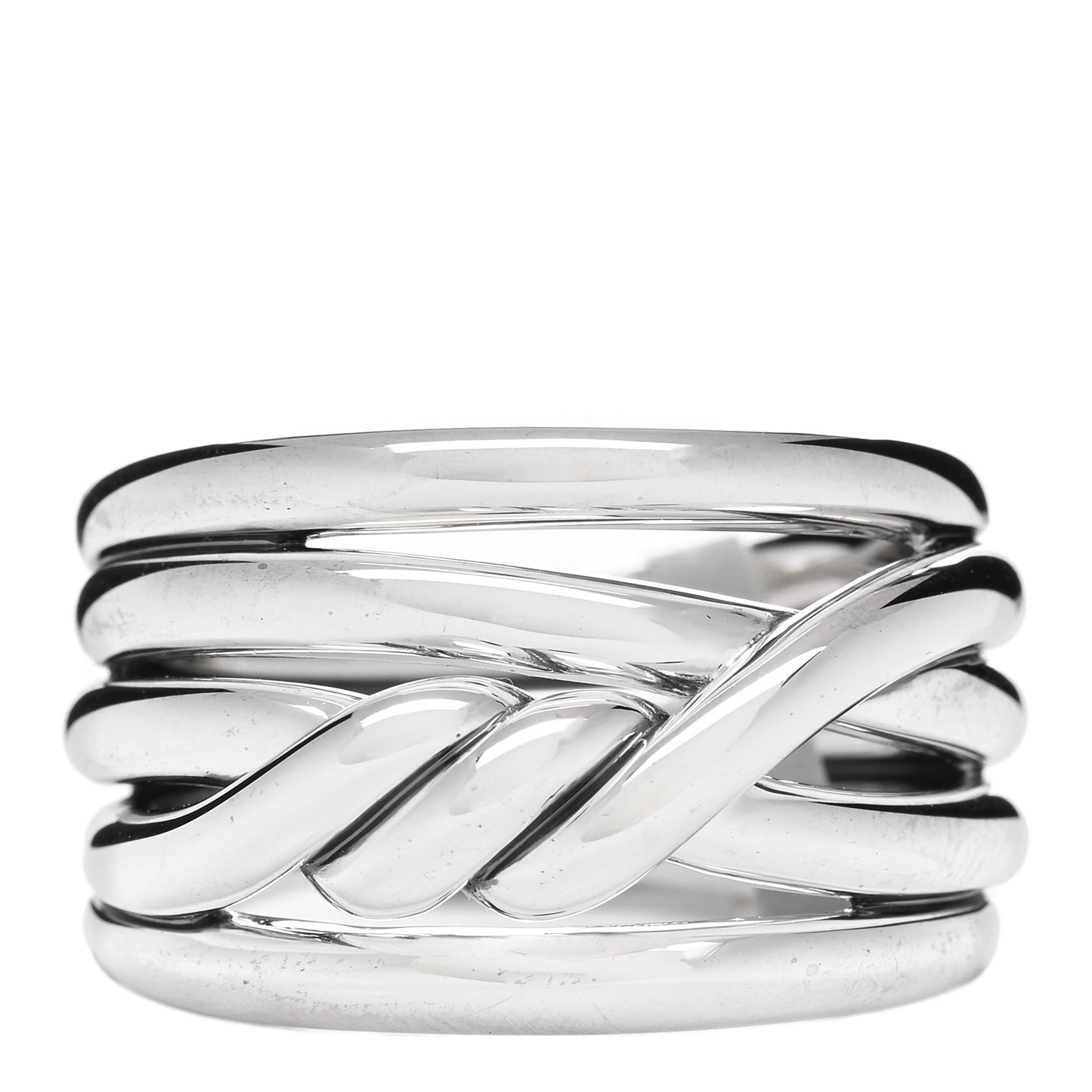 Sterling Silver 14mm Continuance Ring 54 7