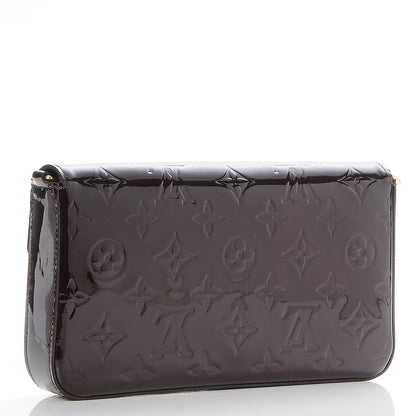Louis Vuitton Vernis Pochette Felicie Chain Wallet Amarante 3 of 9