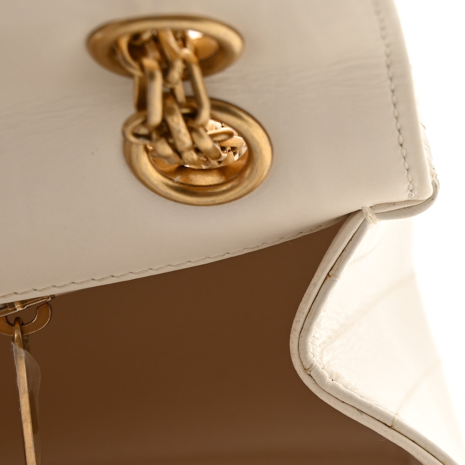 Chanel Aged Calfskin Chevron Quilted 2.55 Reissue Mini Flap White 11 of 11