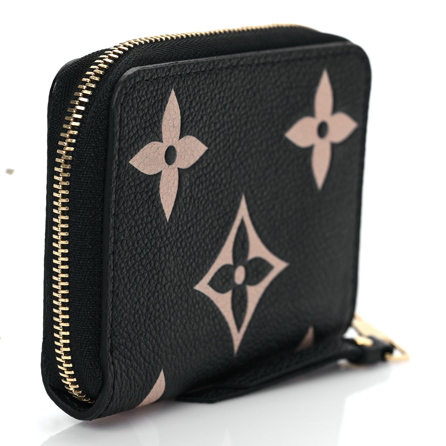 Louis Vuitton Empreinte Monogram Giant Zippy Coin Purse Black Beige 3 of 6