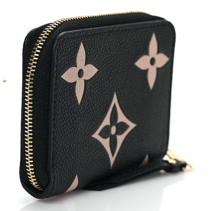 Louis Vuitton Empreinte Monogram Giant Zippy Coin Purse Black Beige 3 of 6
