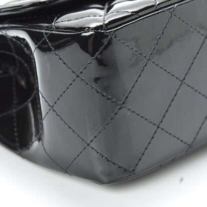 Chanel Patent Calfskin Sparkle Quilted Mini Square Flap Black 9 of 12