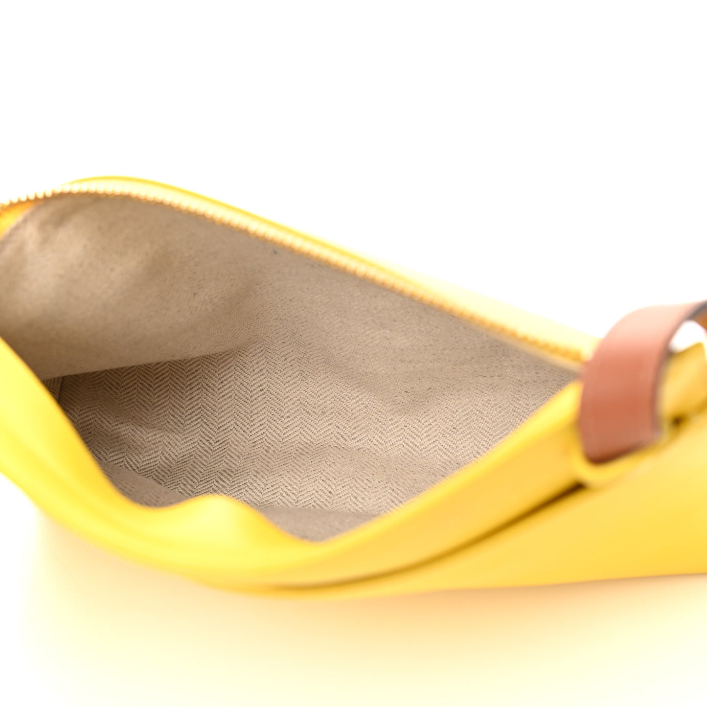 Calfskin Poppy Print Crossbody Bag Yellow