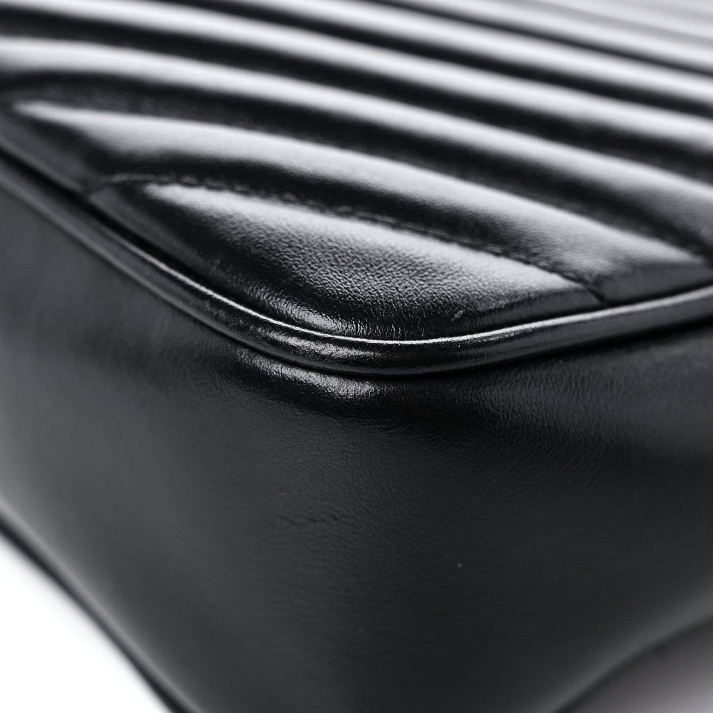 Calfskin Matelasse Monogram Lou Camera Bag Black