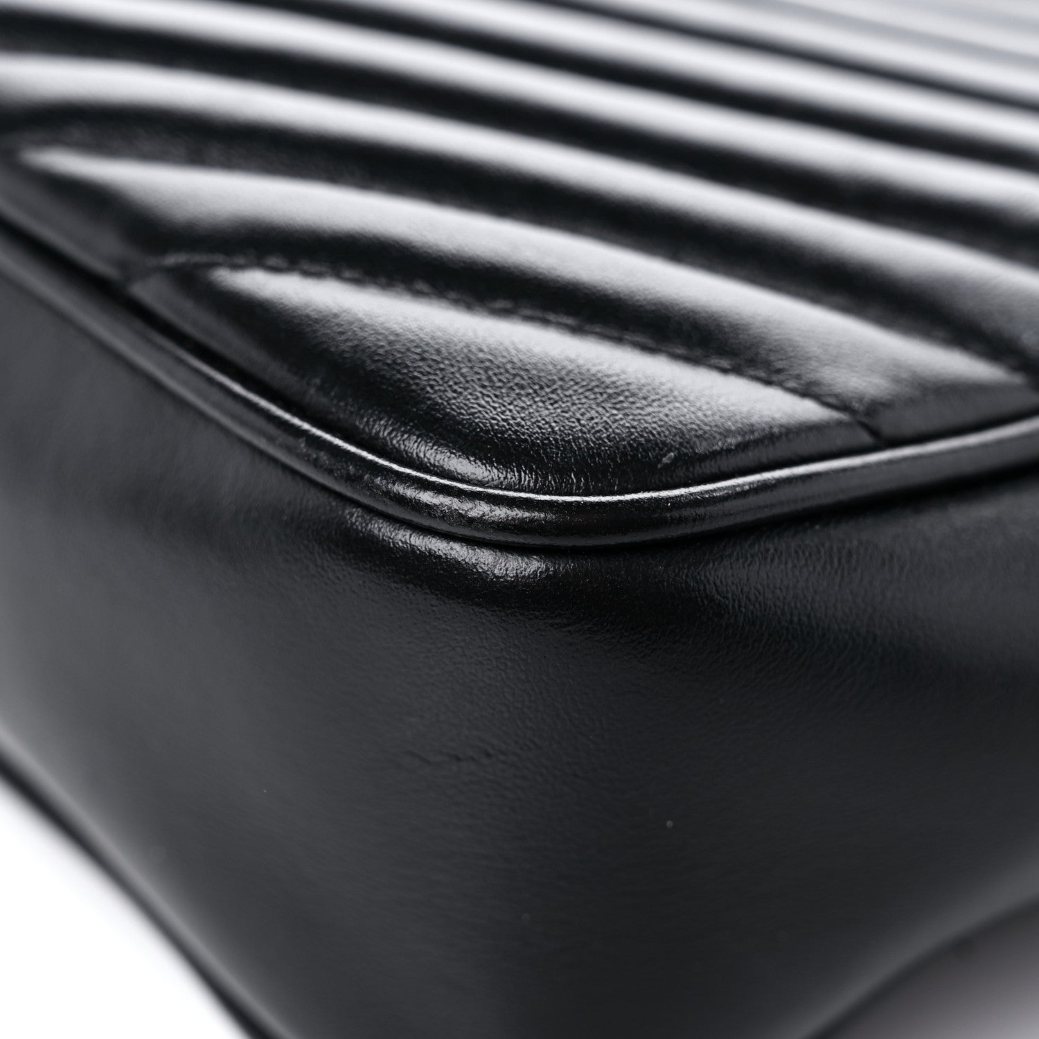 Saint Laurent Calfskin Matelasse Monogram Lou Camera Bag Black 11 of 18