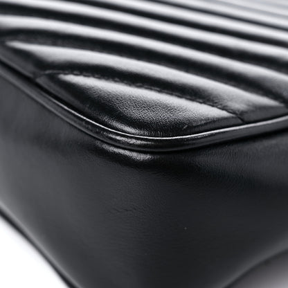 Saint Laurent Calfskin Matelasse Monogram Lou Camera Bag Black 11 of 18
