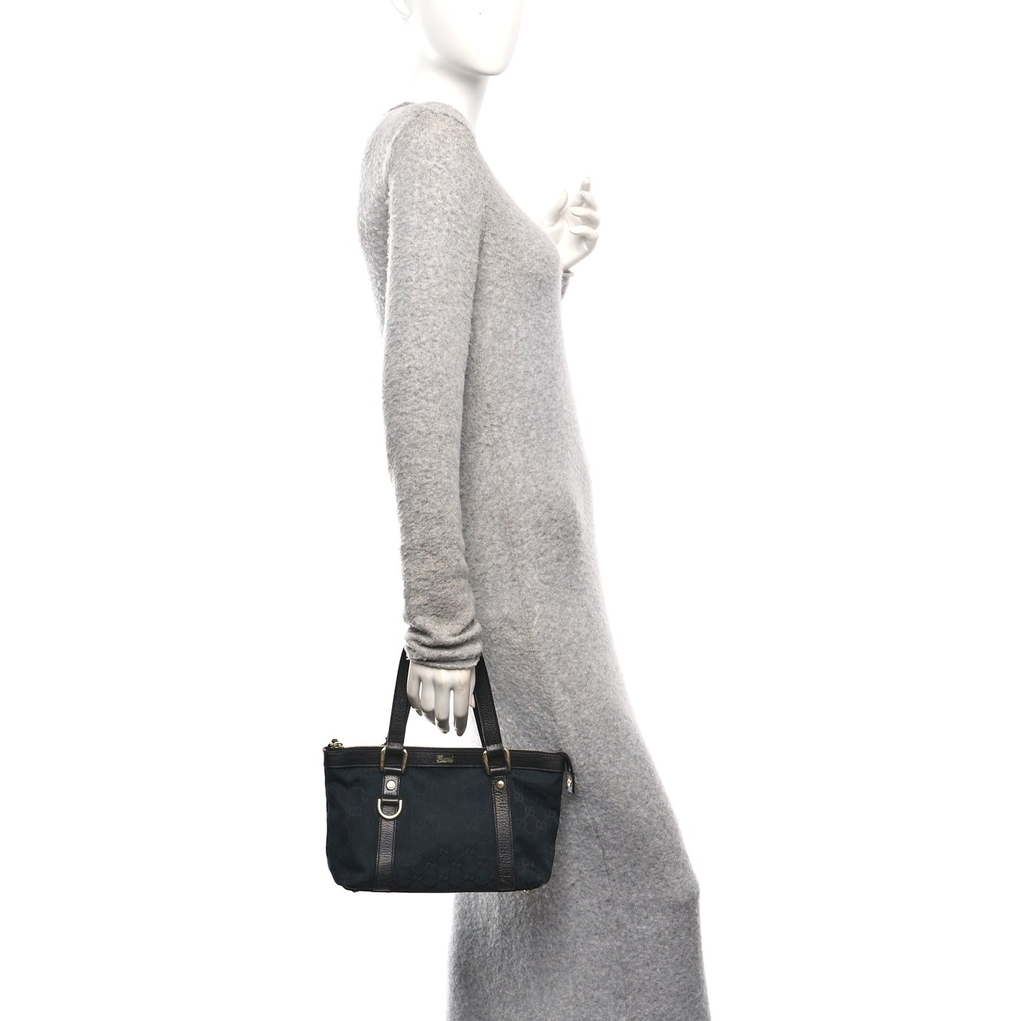 Monogram Small Abbey Tote Black
